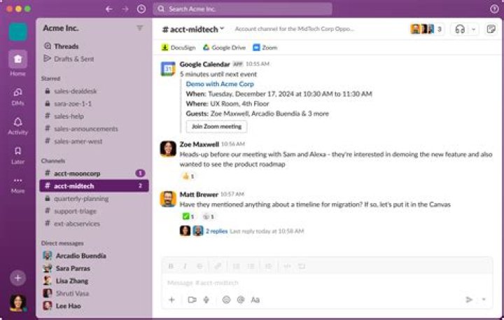 What industry uses Slack the most?