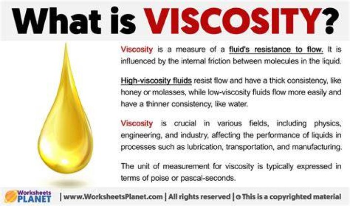 What is a high viscosity oil?
