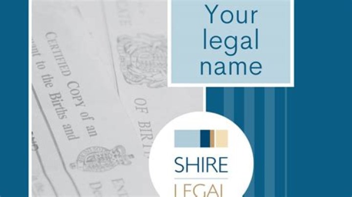 What is considered your full legal name?