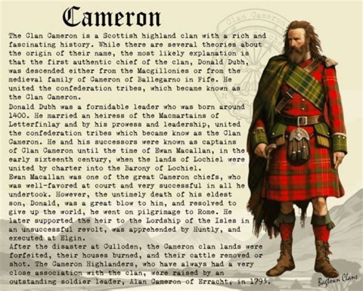 What is the Cameron tartan?