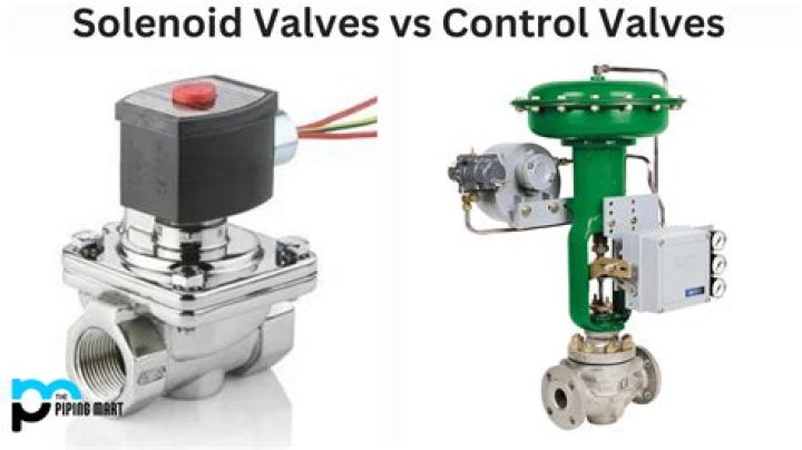 What is the difference between a solenoid valve and a control valve?