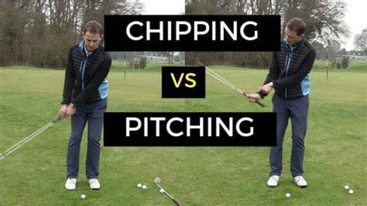 What is the difference between pitching and chipping?