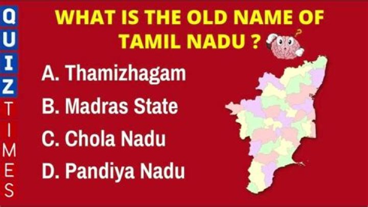 What is the old name of Tamil Nadu?
