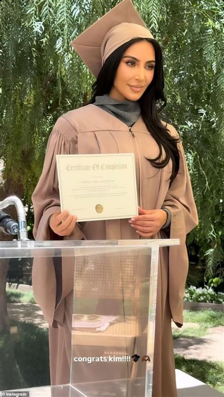 What kind of law degree is Kim Kardashian?