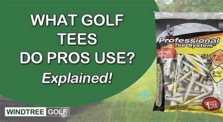 What length golf tees do pros use?