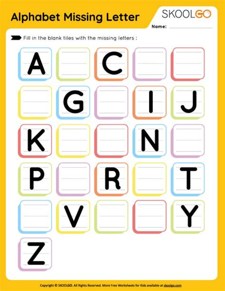 What letter is missing from the alphabet?