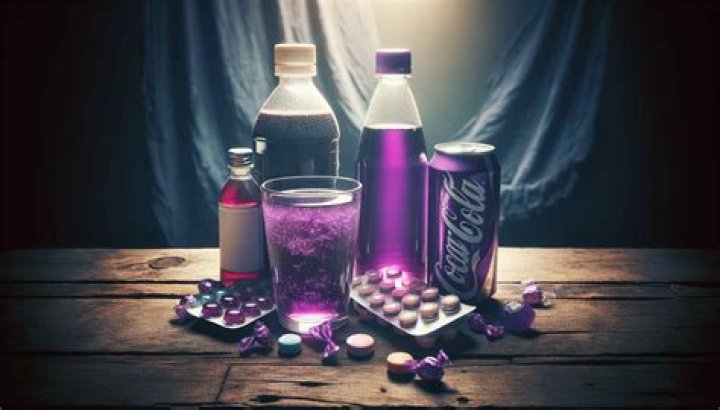 What liquid is purple in a car?