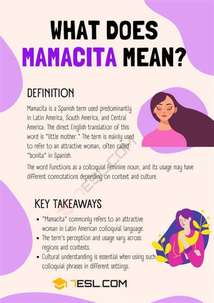 What Mamacita means?