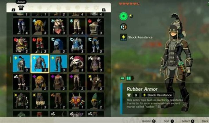What shrines have the Rubber Armor?