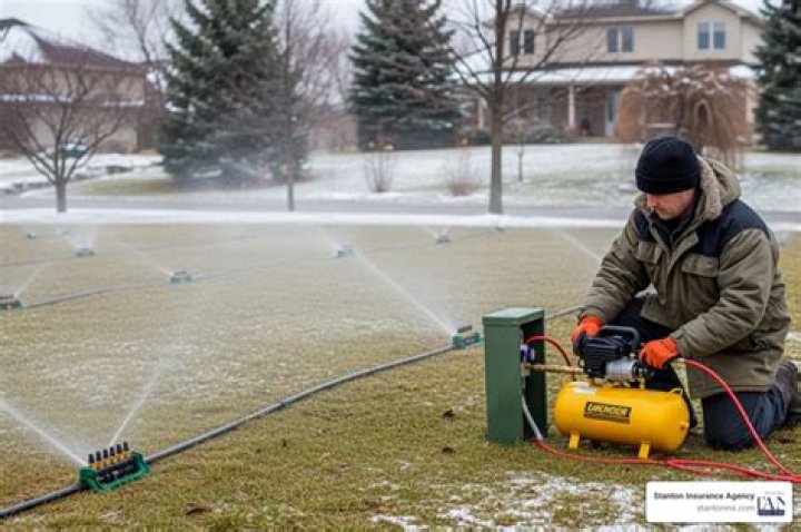 What size air compressor do I need to winterize sprinkler system?