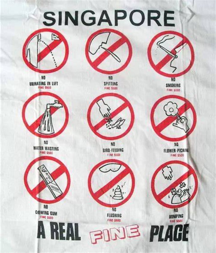 What you Cannot do in Singapore?