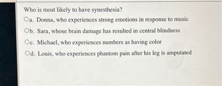 Who is most likely to have synesthesia?