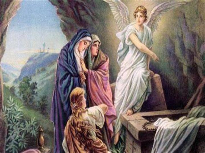 Who was the angel that rolled the stone away?