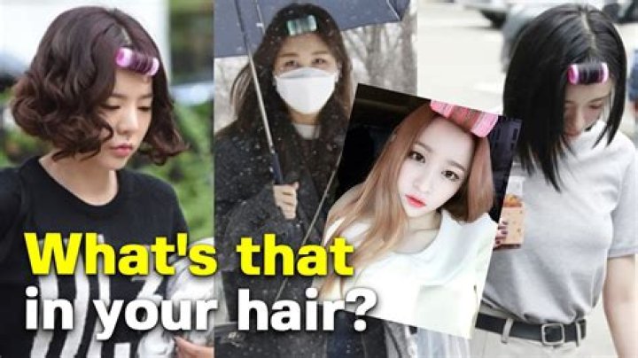 Why do Koreans wear hair rollers on public?