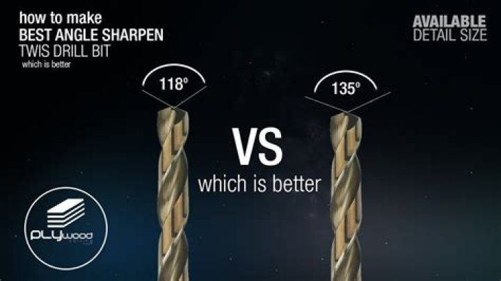 Why drill bit angle is 118?