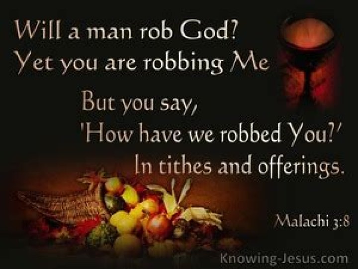 Will a man rob God in tithes and offering?